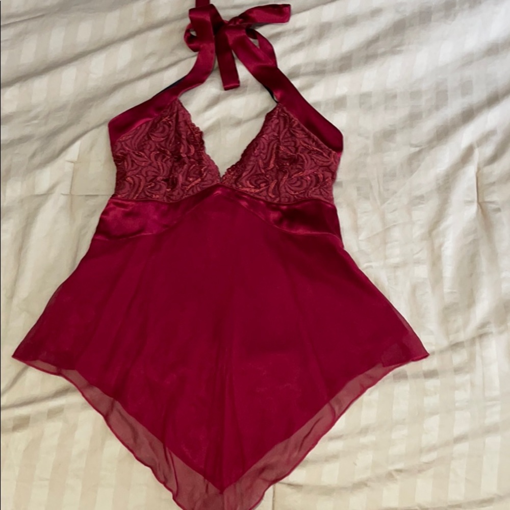 Women’s low cut dressy halter top